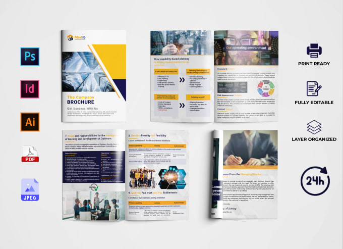 Gig Preview - Design business brochure, company profile, catalog