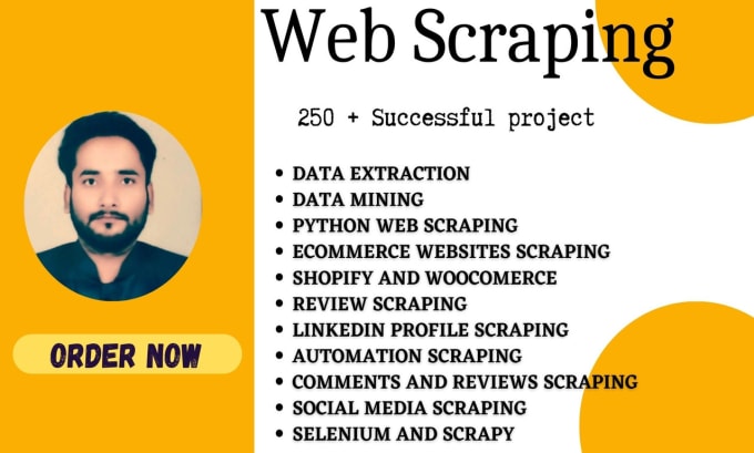 Gig Preview - Do web scraping, website scraping, web scraper in python