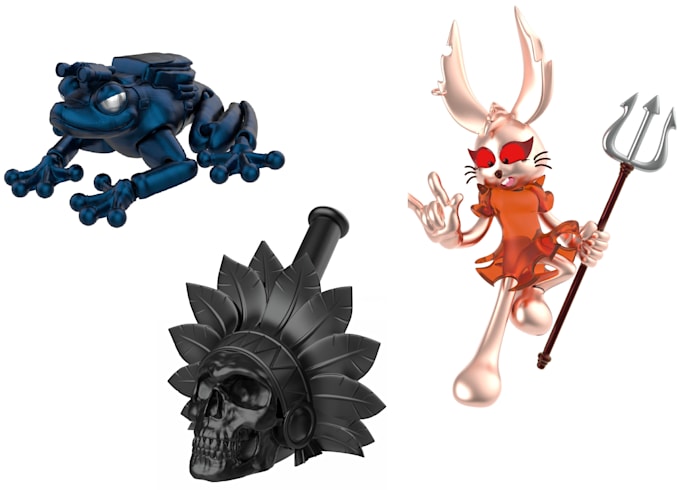 Gig Preview - Create custom 3d character models optimized for 3d printing