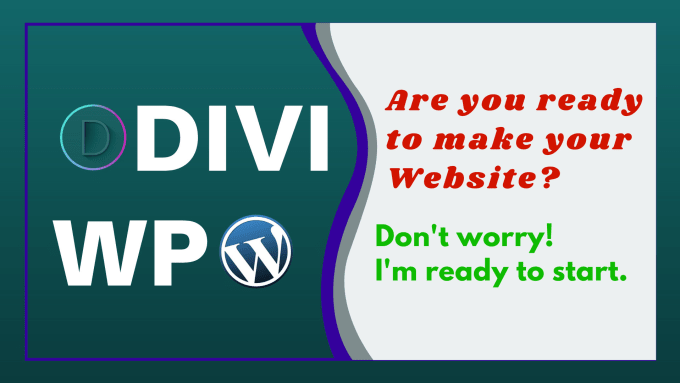 Gig Preview - Be your wordpress expert for websites using divi builder or divi theme