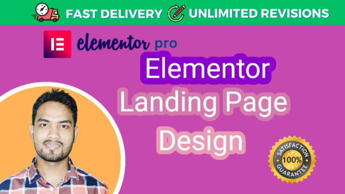 Gig Preview - Create wordpress elementor landing page