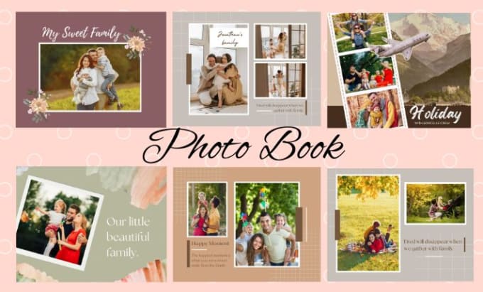 Gig Preview - Design your simple minimalist photo book or photo album