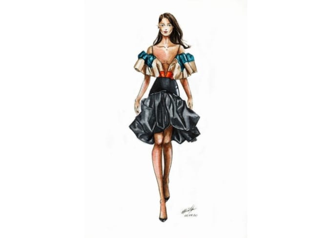 Gig Preview - Create watercolor fashion illustrations