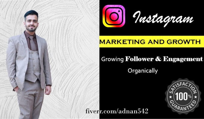 Gig Preview - Grow your instagram organically and mange it professionally