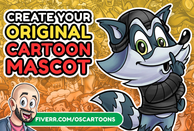 Gig Preview - Create your original cartoon mascot character