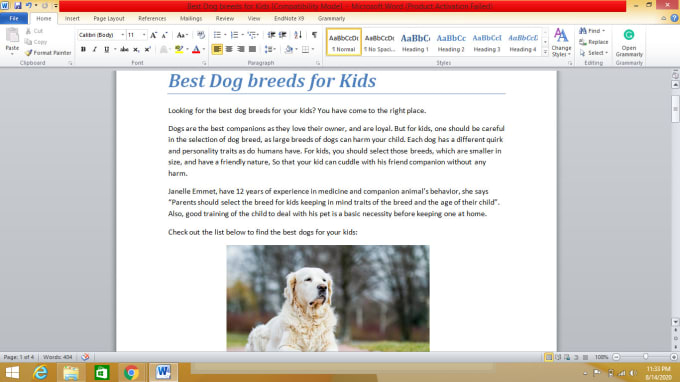 Bestseller - write high quality veterinary blog posts, dog training, and pet articles