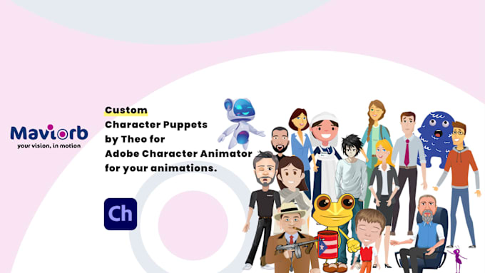 Gig Preview - Create custom character puppets for adobe character animator