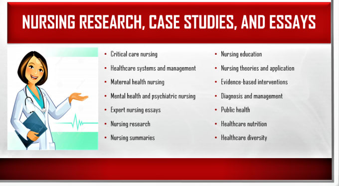 Gig Preview - Handle nursing research and case studies