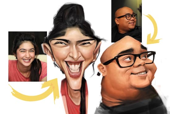 Gig Preview - Draw unique caricature from your photos