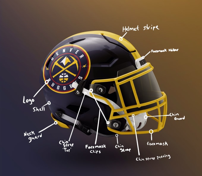 Gig Preview - Create custom concept football helmets for you