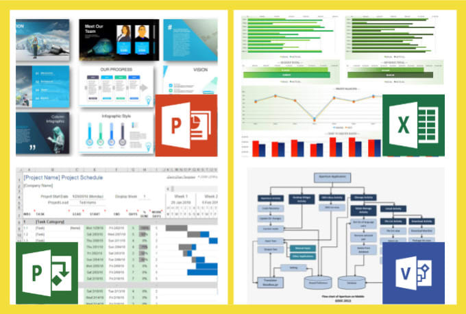 Gig Preview - Do any task on microsoft office excel, powerpoint, project,visio, publisher