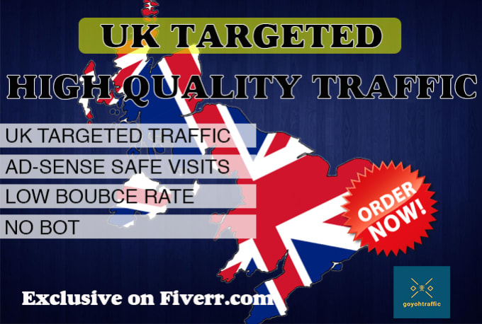 Gig Preview - Bring targeted web traffic,visitors from UK