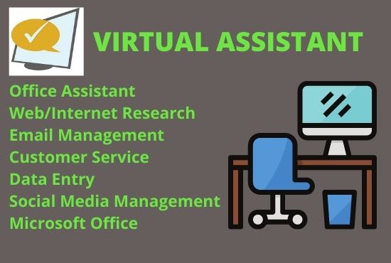 Gig Preview - Be your personal administrative virtual assistant and excel data entry operator