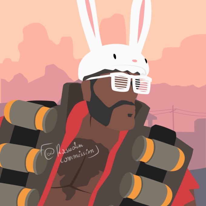 Bestseller - do flat art of any team fortress 2 character you want