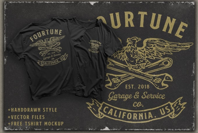 Gig Preview - Create vintage t shirt design for your brand and apparel