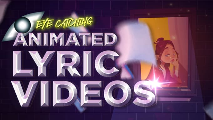 Gig Preview - Visualize your song with 2d animated lyric video for your rap song