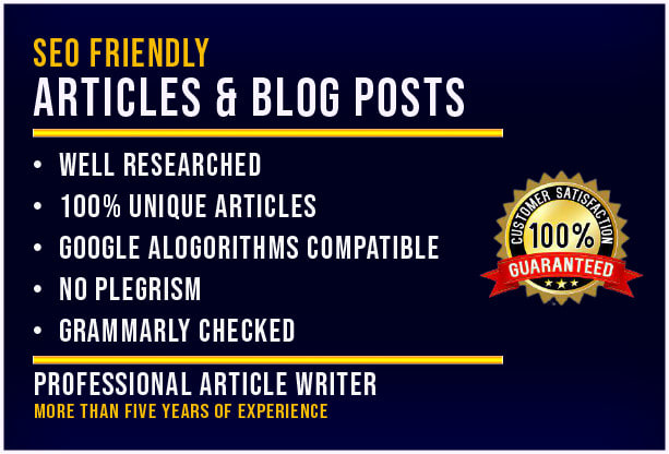 Gig Preview - Write SEO friendly articles or blog posts on business and agriculture