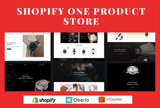 Gig Preview - Create shopify one product store,shopify dropshipping store, shopify website