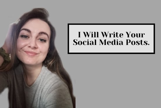 Gig Preview - Write social media posts for you