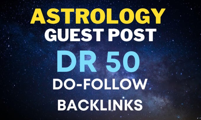 Gig Preview - Do guest posts on the astrology blog da 50