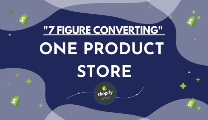 Gig Preview - Design ecommerce shopify website dropshipping, one product store