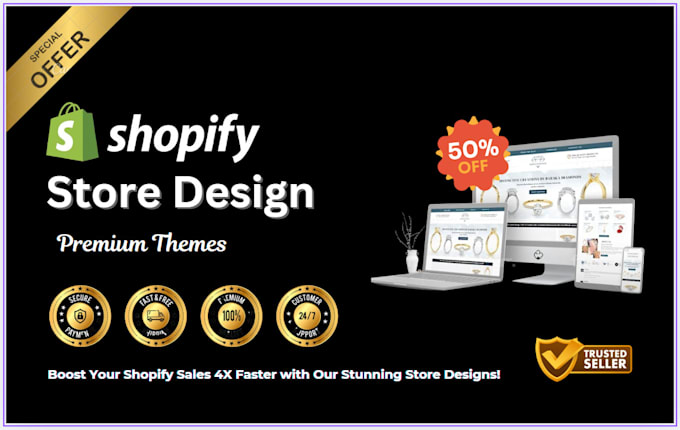 Bestseller - setup your shopify store or shopify website