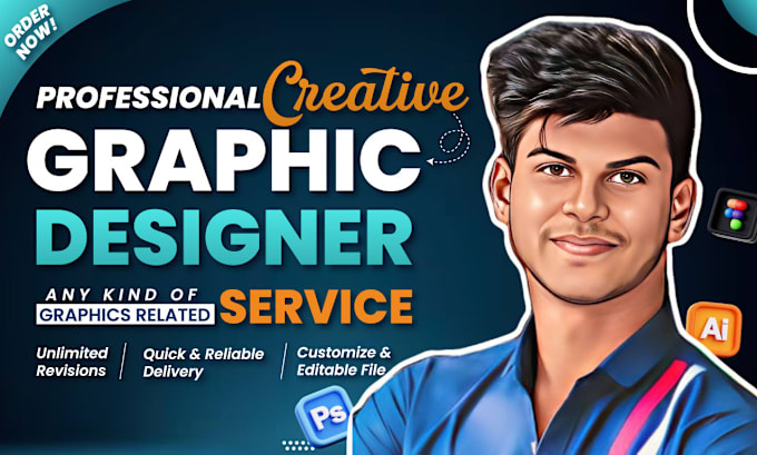 Gig Preview - Create professional custom graphic designs, logo, and vector redesigns in 24h