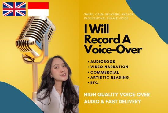 Gig Preview - Record a voiceover with a female voice