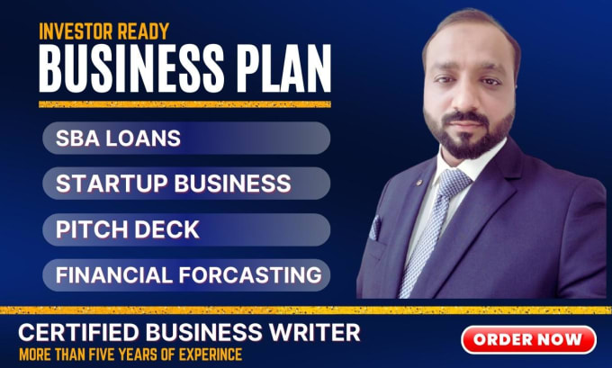 Gig Preview - Create business plan and proposal for startups and sba loan