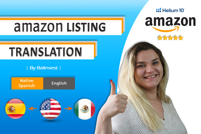 Gig Preview - Translate your listing to spanish for amazon spain or mexico