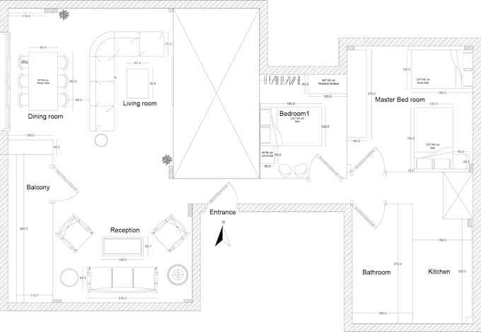 Gig Preview - Apply your architectural plans,sketches,pdf into a professional cad drawings