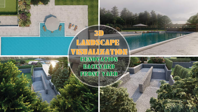 Gig Preview - Provide architectural animation  for backyard garden landscape