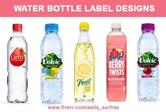 Gig Preview - Design professional water bottle label