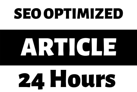 Gig Preview - Write SEO articles within 24 hours