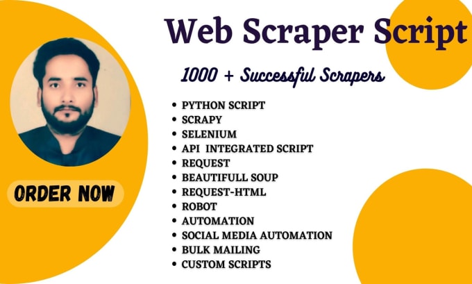 Gig Preview - Do python programming scripting web automation web crawler