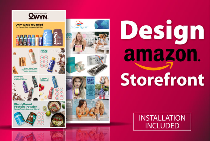 Gig Preview - Do impactful amazon  storefront design brand flagship store