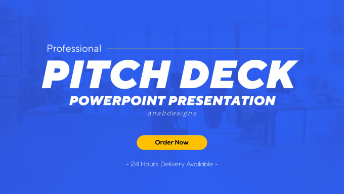 Gig Preview - Design pitch deck and corporate powerpoint presentation