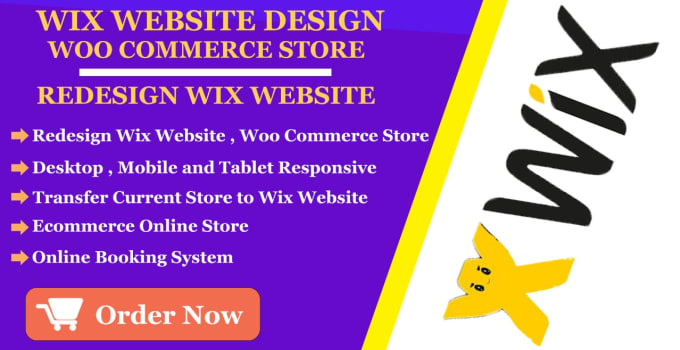 Gig Preview - Do wix website design and woocommerce store, redesign wix website