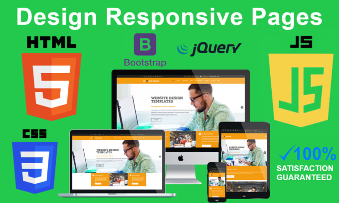 Gig Preview - Design responsive pages for you