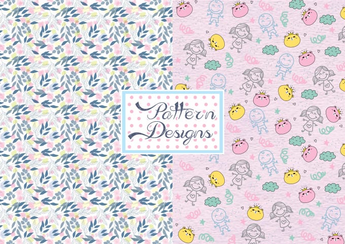 Gig Preview - Design seamless hand drawn patterns designs, textile prints