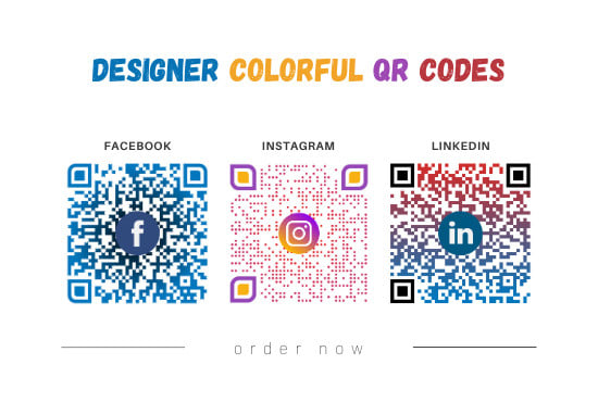 Gig Preview - Create a colorful qr code with your logo and image