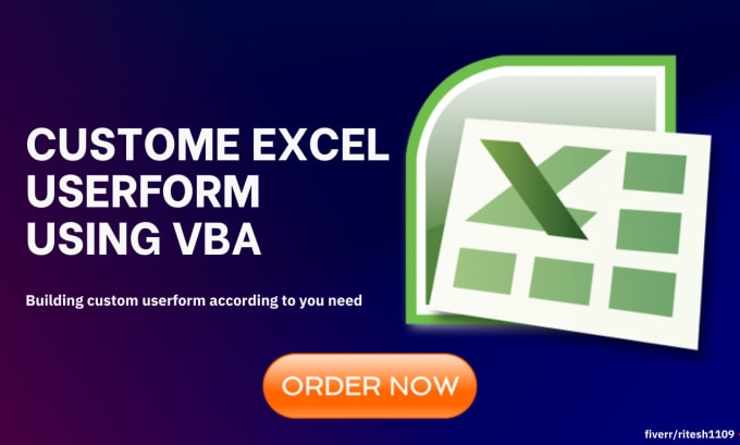 Gig Preview - Create custom excel userform using vba