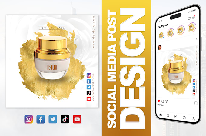 Bestseller - design social media posts graphics for facebook, instagram