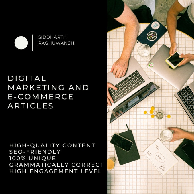 Gig Preview - Write engaging ecommerce, digital marketing articles and blogs