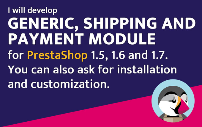 Bestseller - develop prestashop module generic, payment and shipping