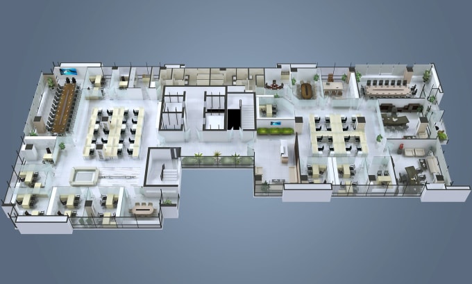 Gig Preview - Create realistic 3d floor plan from 2d drawing or sketch