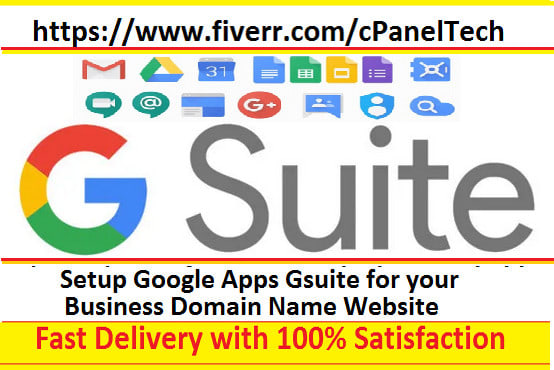 Gig Preview - Set up google apps gsuite gsuite for your business or domain