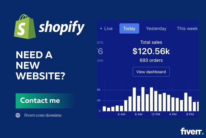 Gig Preview - Create a beautiful shopify store or shopify website