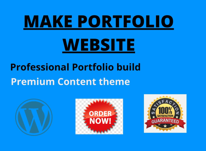 Gig Preview - Create professional wordpress portfolio and blogs