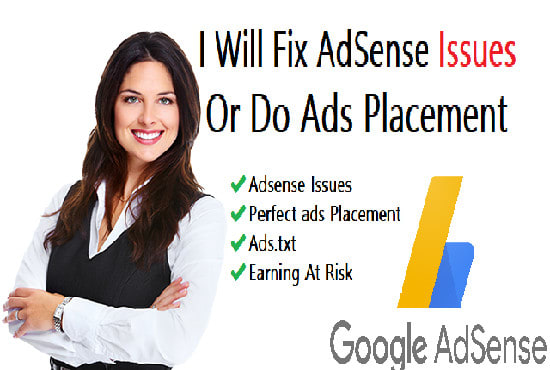 Gig Preview - Fix google adsense issues or do ads placement